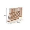 Cuna Plegable En Madera Haya Cruda 60 X 120 Cm - Webaby