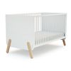 Cuna Convertible Pirate En Madera Blanco Y Haya 70 X 140 Cm - At4