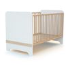 Cuna Convertible Carrousel En Madera Blanco Y Haya 70 X 140 Cm - At4