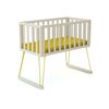 Cuna Balancín Only En Madera Blanco Y Amarillo 40 X 80 Cm - Jurababy