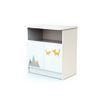 Cambiador De 2 Puertas Renard En Madera Blanco - Webaby