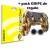 Actecom Funda Carcasa + Grip Silicona Camuflaje Marron Mando Sony Ps4 Playstation 4