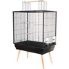 Jaula Elevada Para Pájaros Neo Jili - 78 X 47,5 X 112 Cm - Negro Zolux