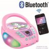 Reproductor De Cd Portátil Bluetooth Unicornio Lexibook