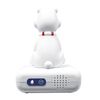 Lexibook Despertador Oso Polar, Luz Intermitente, Reloj, Despertador Para Niños Y Niñas, Snooze, Blanco, Rl800pb