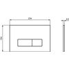 Ideal Standard R0121aa Oleas Placa De Accionamiento Cromo Brillo