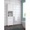 Columna De Baño Bikini Color Blanco Mate Aseo Estilo Moderno Almacenaje Mueble 196x51x33 Cm