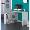 Mesa Escritorio Con Estantería Baja Blanca Estudio Despacho Ordenador O Dormitorio Juvenil 2 Montajes