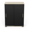 Mueble Auxilia Miroytengo 80x102x36 Cm - Negro Y Roble