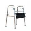 Andador Sin Ruedas Asiento De Lona Aluminio Max. 100 Kg Plegable Regulable Tacos Antideslizantes