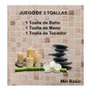 Juego De Toallas Baño 3 Piezas Color  Beige  450 Gramos