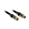 Metronic 419002 Cable Coaxial Antena 5 M Negro