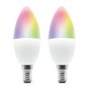 Bombilla Inteligente Wi-fi E14 Led Rgb 5w (pack De 2) 495740 Metronic