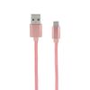 Cable Cargador Usb-c/usb A Nylon 1m Rosa Mooov 732067