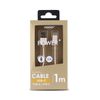 Cable Cargador Usb-c /usb A Nylon 1m Dorado Mooov 732069