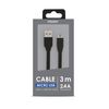 Cable Cargador Micro Usb /usb-a Plano 3 M Mooov 732095