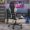 Silla Gaming Cuero Sintético Negro Y Blanco