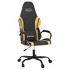 Silla Gaming Cuero Sintético Negro Y Dorado