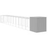 Gallinero Y Corral Acero Galvanizado Gris Claro 165x1271x181 Cm