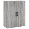 Aparador Alto Madera Contrachapada Gris Sonoma 69,5x34x180 Cm