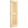 Puerta Corredera Con Herrajes Madera Maciza De Pino 70x210 Cm