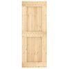 Puerta Corredera Con Herrajes Madera Maciza De Pino 80x210 Cm