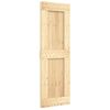 Puerta Corredera Con Herrajes Madera Maciza De Pino 70x210 Cm