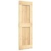 Puerta Corredera Con Herrajes Madera Maciza De Pino 70x210 Cm