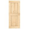 Puerta Corredera Con Herrajes Madera Maciza De Pino 85x210 Cm