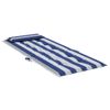 Cojines Silla Respaldo Alto 6 Uds Tela Oxford Rayas Azul Blanco