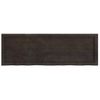 Estante Pared Madera Roble Tratada Marrón Oscuro 120x40x(2-4)cm