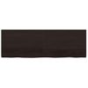 Estante Pared Madera Roble Tratada Marrón Oscuro 180x60x(2-4)cm