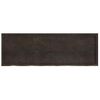 Estante Pared Madera Roble Tratada Marrón Oscuro 180x60x(2-4)cm