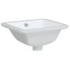 Lavabo De Baño Rectangular Cerámica Blanco 30,5x27x14 Cm