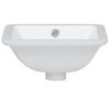 Lavabo De Baño Rectangular Cerámica Blanco 30,5x27x14 Cm