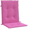 Cojines Para Silla Con Respaldo Bajo 2 Uds Tela Rosa