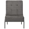 Silla De Relajación De Terciopelo Gris Oscuro 65x79x87 Cm