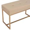 Banco 80 Cm Terciopelo Beige