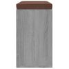 Banco Zapatero Madera Contrachapada Gris Sonoma 103x30x48 Cm