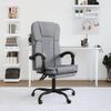 Silla De Oficina Reclinable De Tela Gris Claro