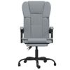 Silla De Oficina Reclinable De Tela Gris Claro