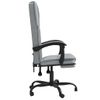 Silla De Oficina Reclinable De Tela Gris Claro