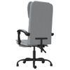 Silla De Oficina Reclinable De Tela Gris Claro