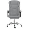 Silla De Oficina Reclinable De Tela Gris Claro