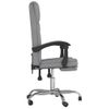 Silla De Oficina Reclinable De Tela Gris Claro