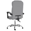 Silla De Oficina Reclinable De Tela Gris Claro