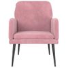 Sillón De Terciopelo Rosa 62x79x79 Cm