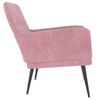 Sillón De Terciopelo Rosa 62x79x79 Cm