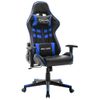 Silla De Gaming De Cuero Sintético Negro Y Azul