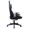 Silla De Gaming De Cuero Sintético Negro Y Azul